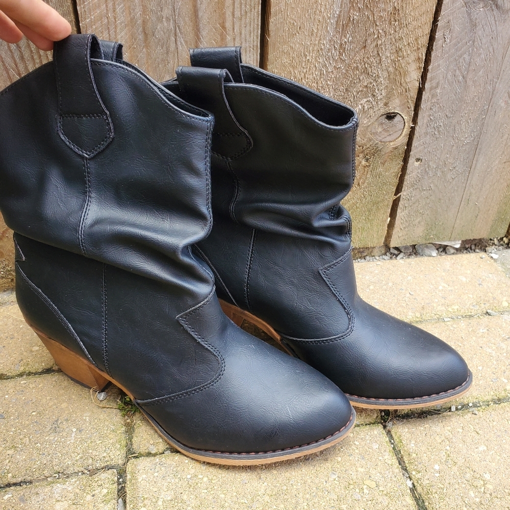 Charles Albert Slouch Western Cowboy Boots Women's Size 11- Fit like 9.5-10 EUC - Picture 9 of 13
